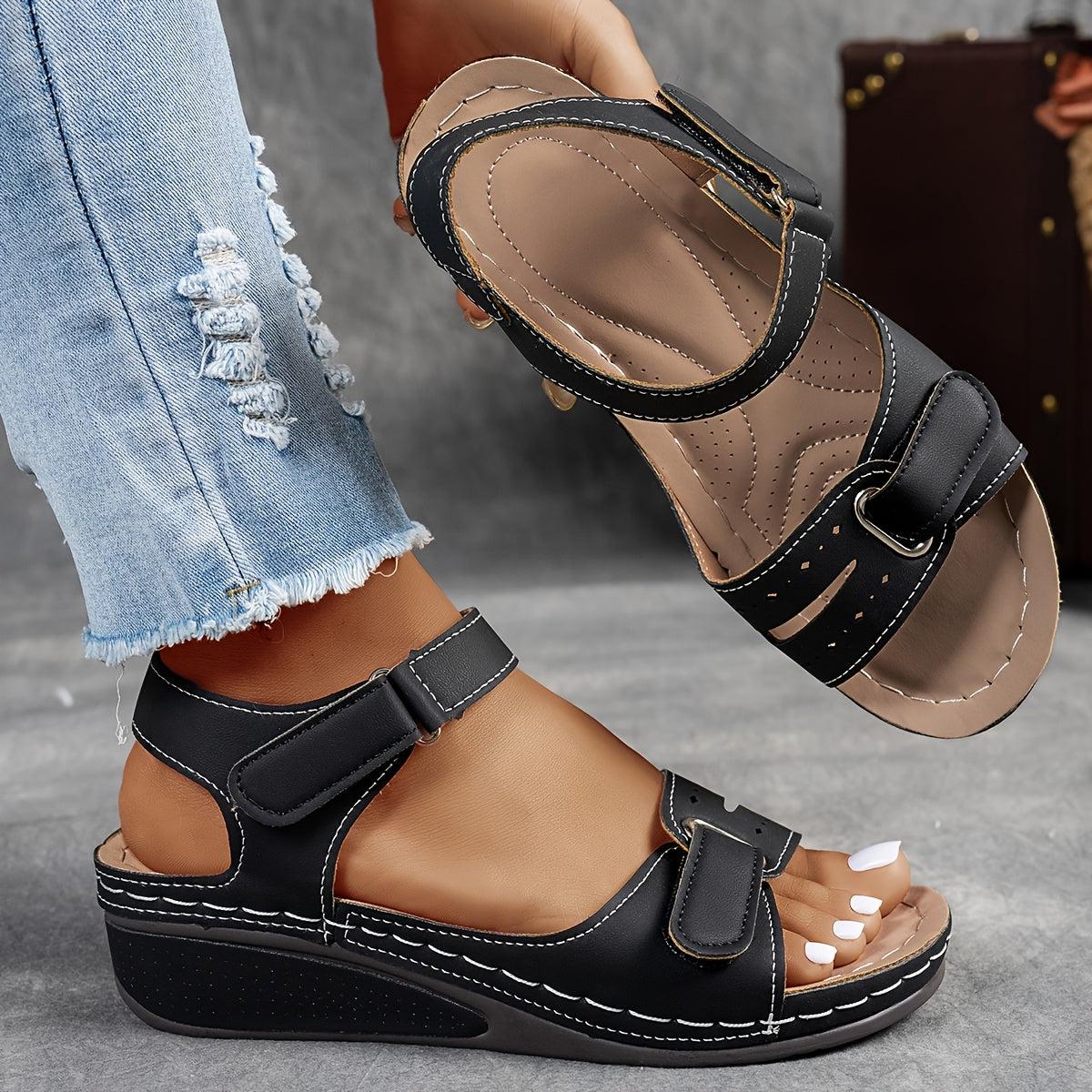 Adjustable Strap Women's Comfort Sandals - Durable Casual Footwear for Everyday Wear