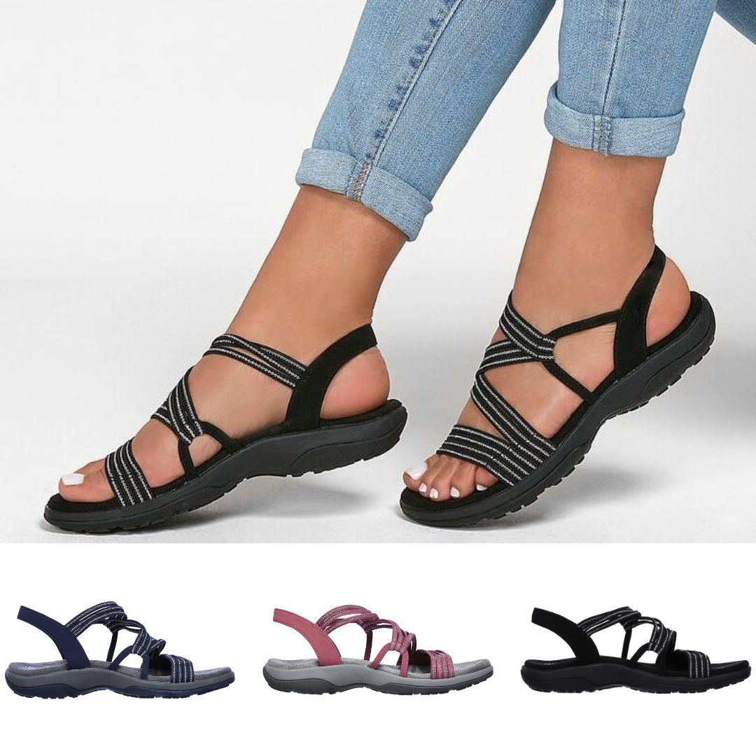 Arch Support Slip-On Sandals for Women - Comfortable Casual Footwear for Everyday Wear