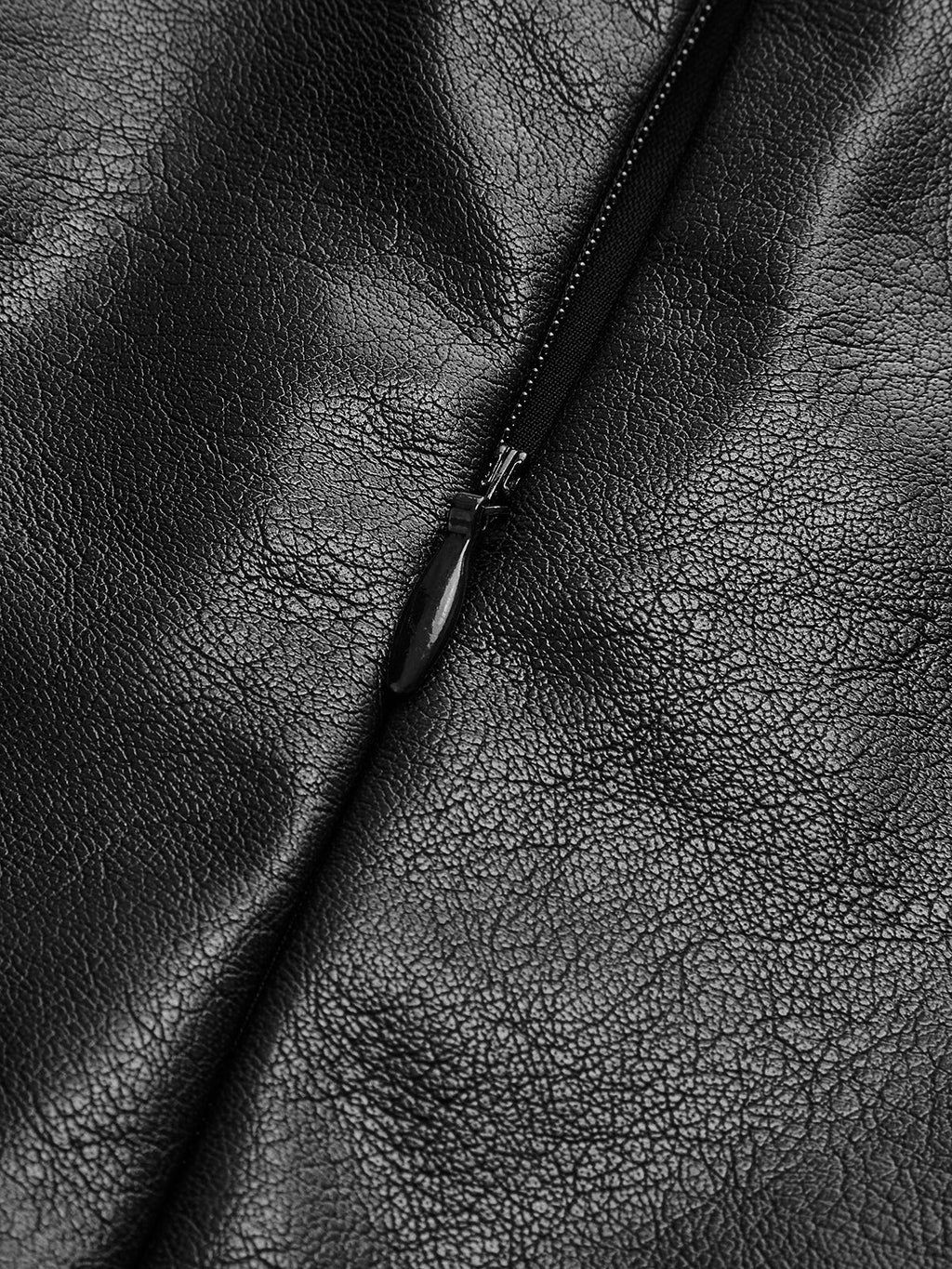 Asymmetric Pleated Maxi Skirt in Faux Leather for Stylish Everyday Wear