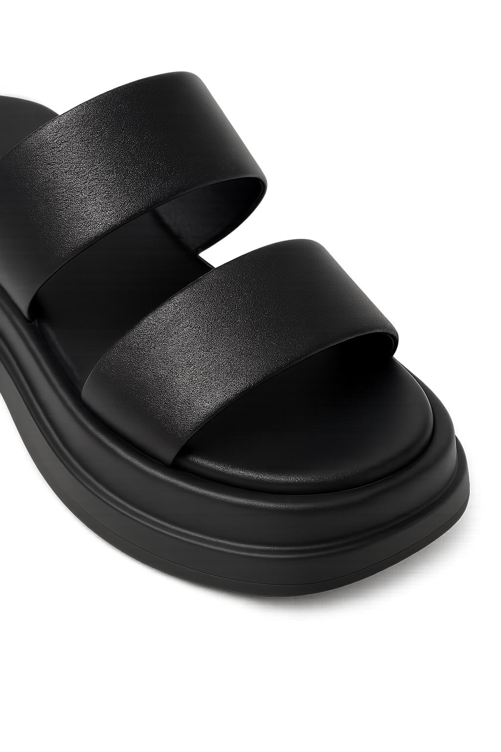 Calf Leather Chunky High Heel Sandals for Women - Stylish Summer Footwear for Casual and Dressy Occasions