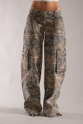 Camo Cargo Pants with Utility Pockets for Men | Durable Fabric | Outdoor and Casual Wear