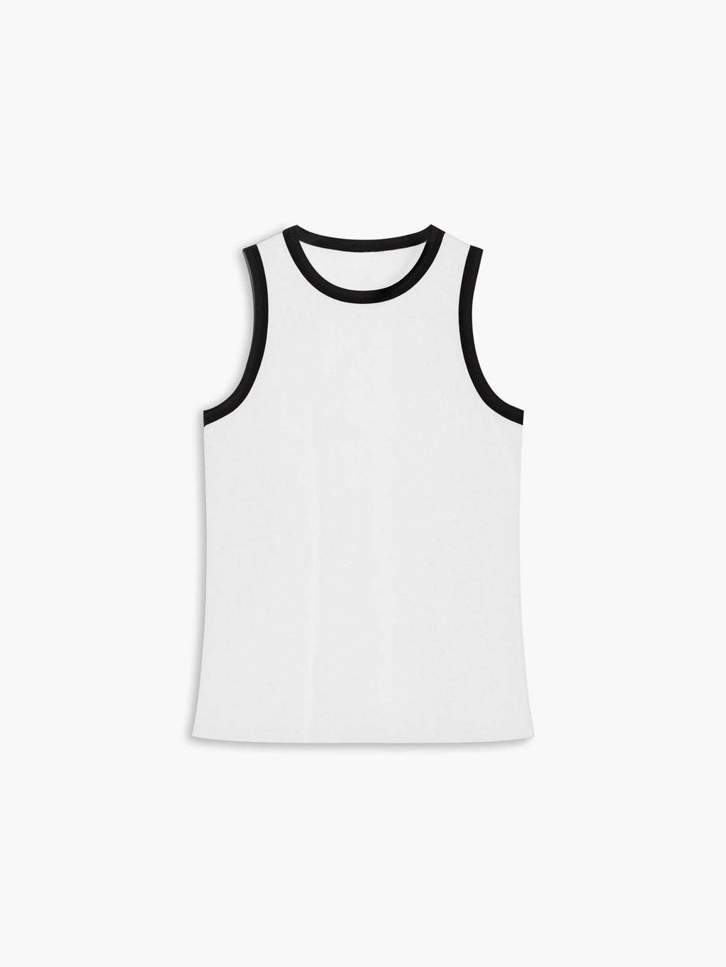 Contrast Trim Tank Top - Lightweight Cotton Blend - Casual Sleeveless Design for Everyday Wear