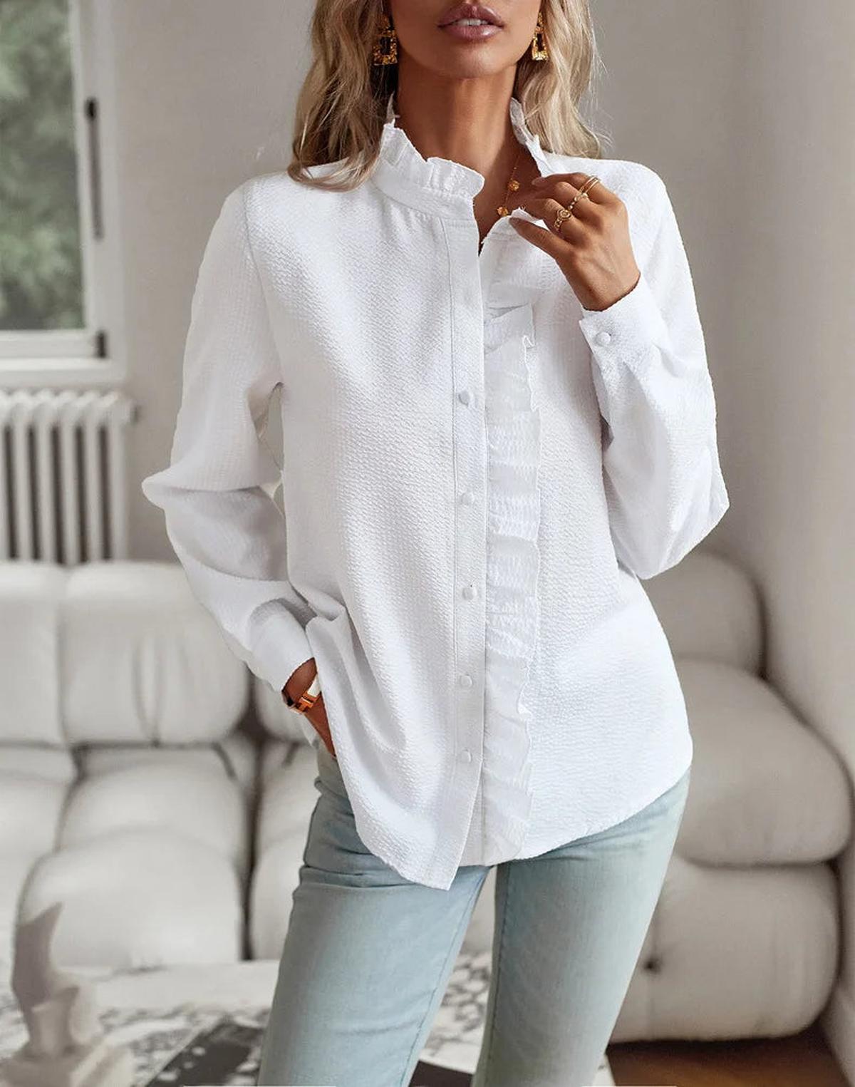 Cotton Sleeve Top for Women - Elegant Design for Casual Wear - Lightweight and Comfortable