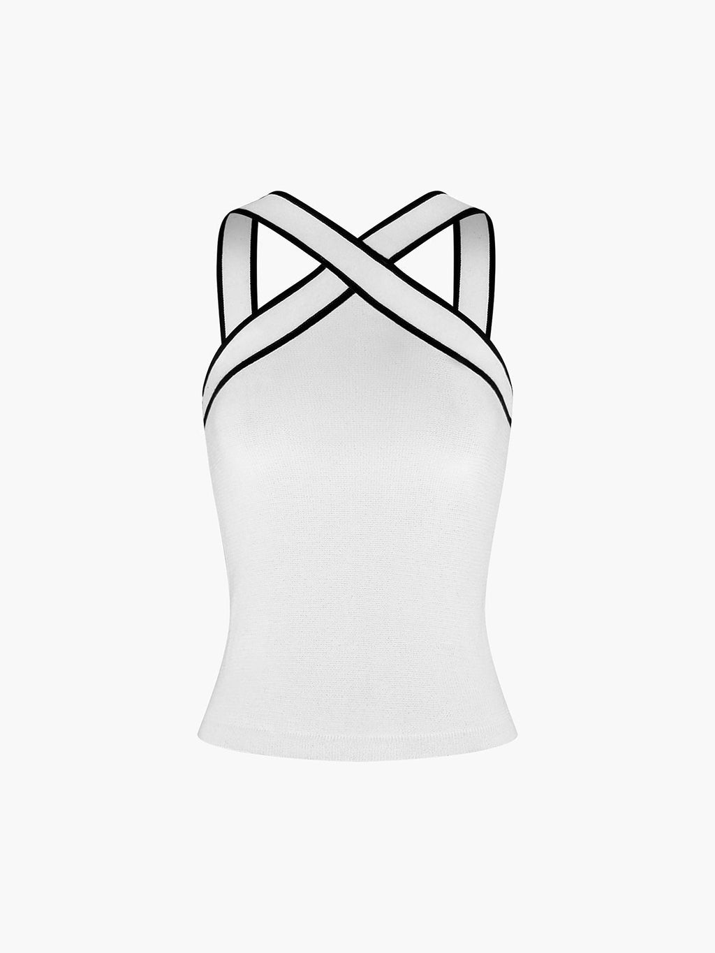Crossed Tank Top - Lightweight Fabric - Casual Style - Perfect for Everyday Wear
