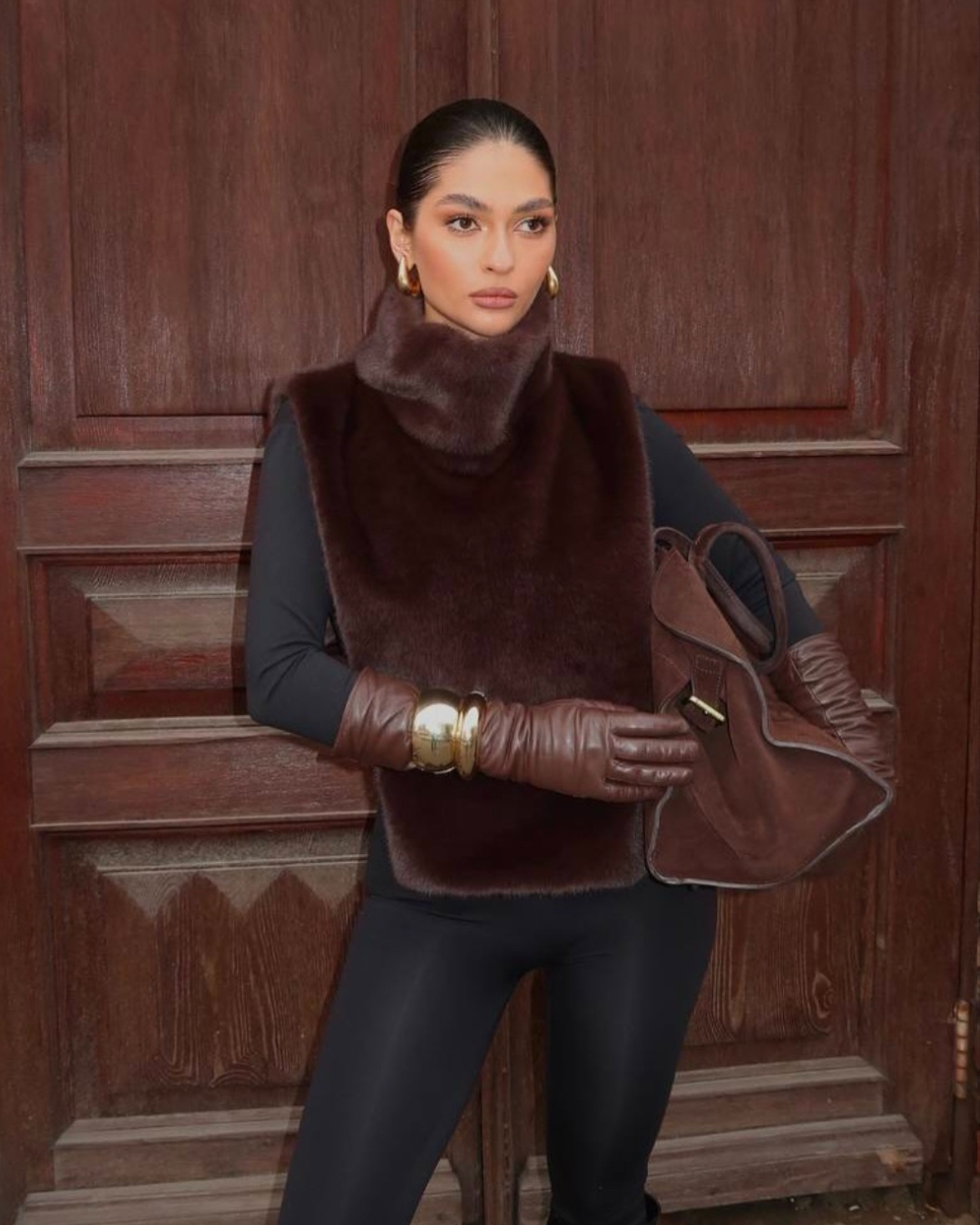 Faux Fur Turtleneck Vest for Women - Stylish Layering Piece for Casual and Chic Outfits