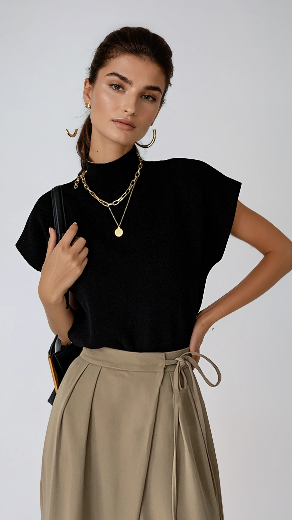 Knit Pullover Vest for Women - Sleeveless Design, Lightweight Fabric, Casual Layering Top for Everyday Wear