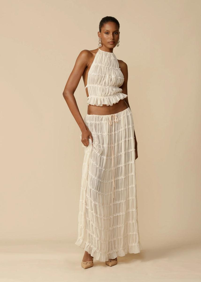 Lightweight Cotton Two-Piece Summer Outfit for Women - Casual Short Sleeve Top and Shorts Set