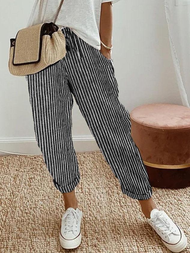 Lightweight Linen Trousers for Men | Anti-Sweat Design | Casual Summer Wear | Breathable Comfort