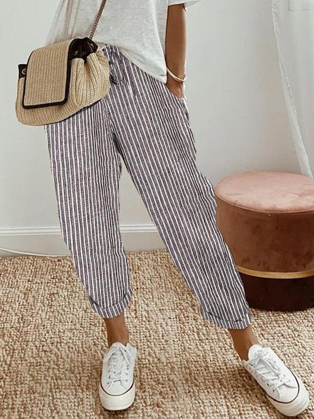 Lightweight Linen Trousers for Men | Anti-Sweat Design | Casual Summer Wear | Breathable Comfort