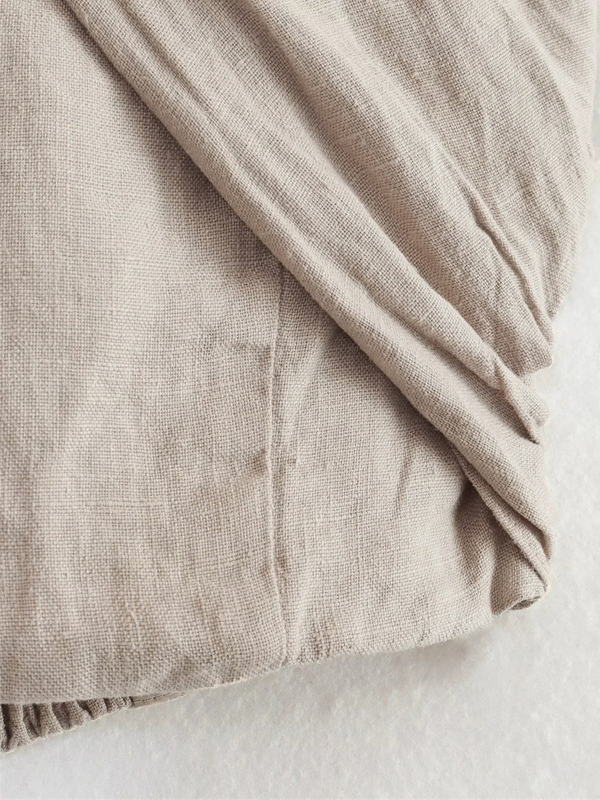 Linen Blend Crisscross Halter Crop Top for Women - Casual Summer Fashion