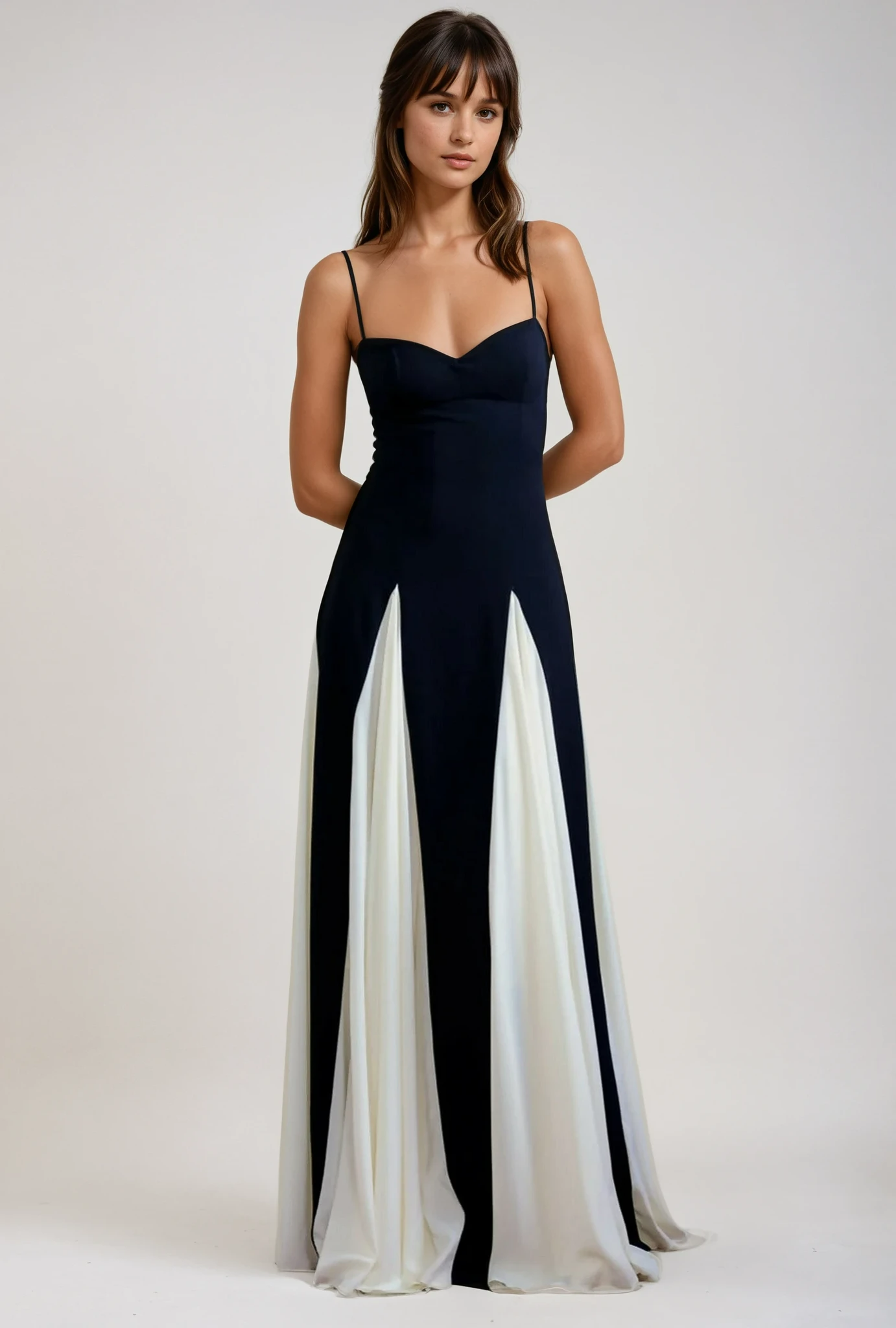 Maxi Dress for Evening Events - Elegant Grown Design in Lightweight Fabric