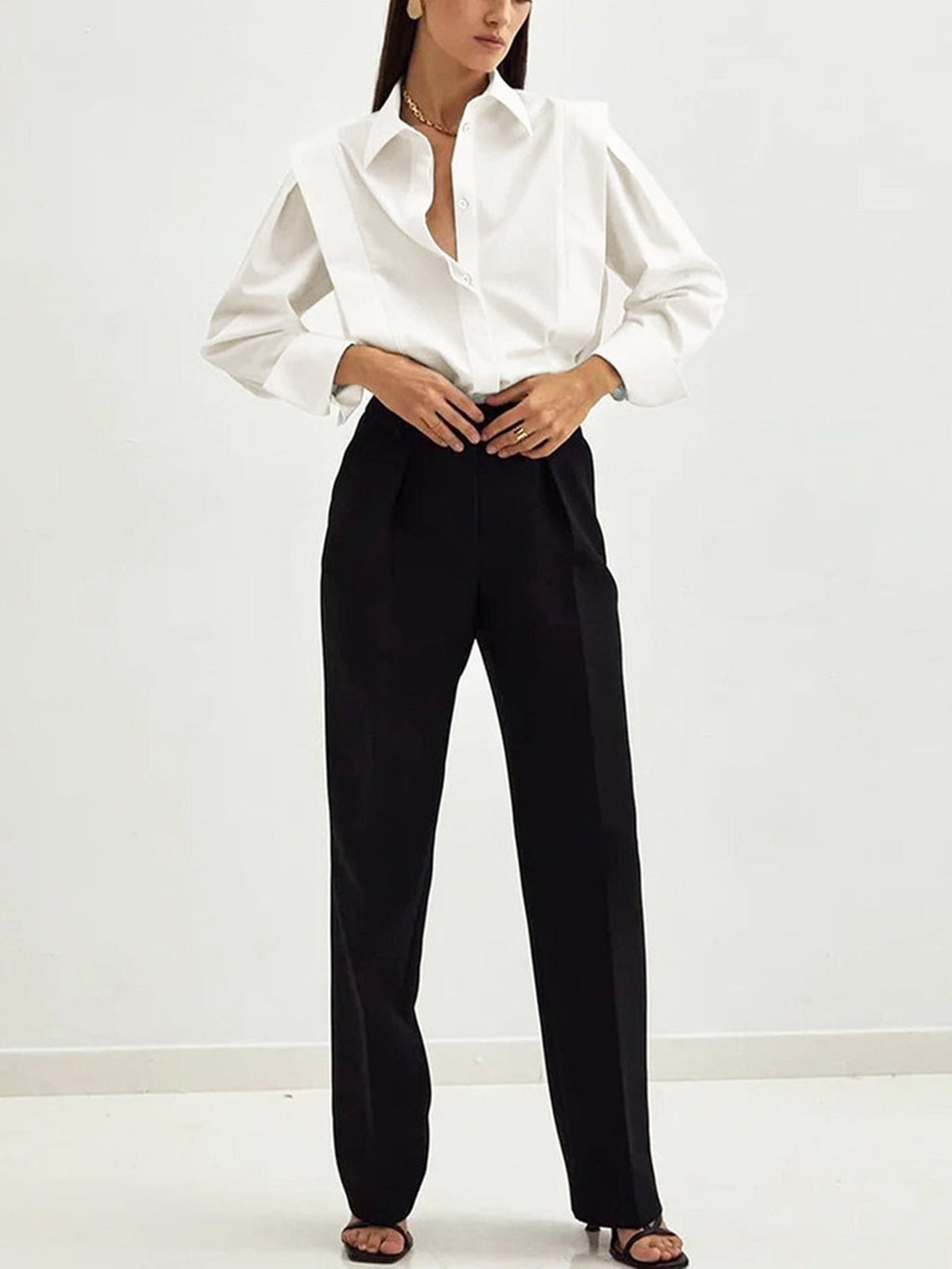 Men's Cotton Button Down Square Shirt - Casual Fit for Everyday Wear