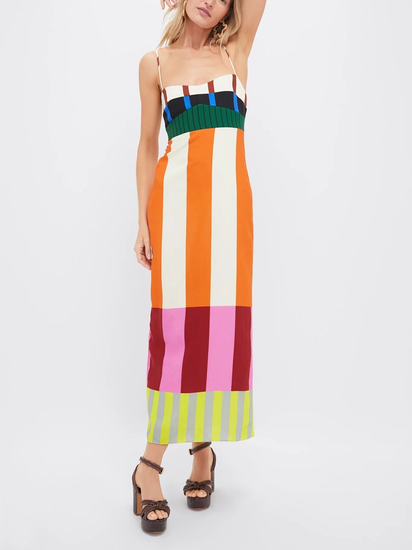 Multi-Colored Summer Maxi Dress with Paloma Design for Casual Wear