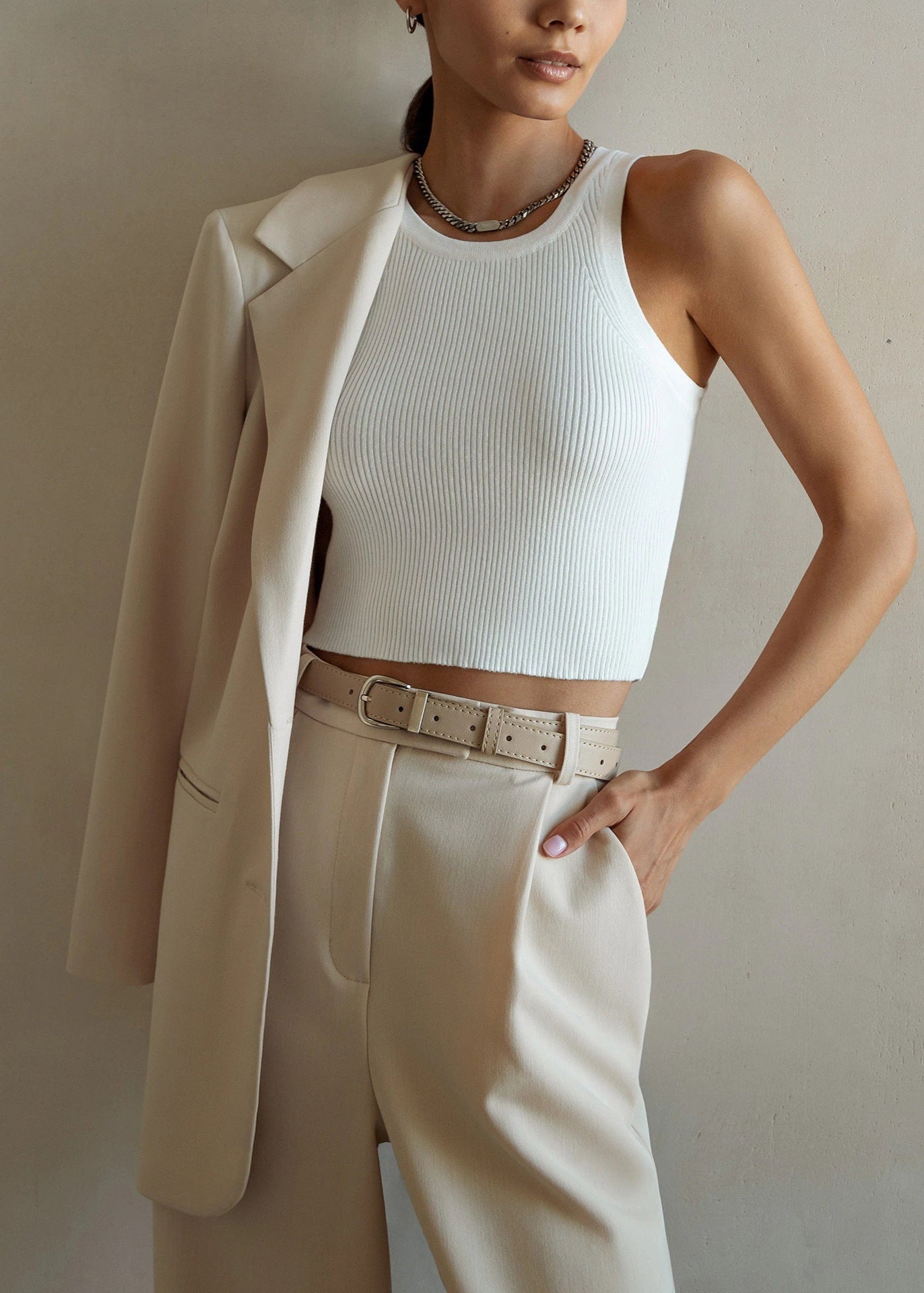 Ribbed Tank Top for Women | Sculpted Fit | Soft Stretch Fabric | Casual Wear | Available in Multiple Colors