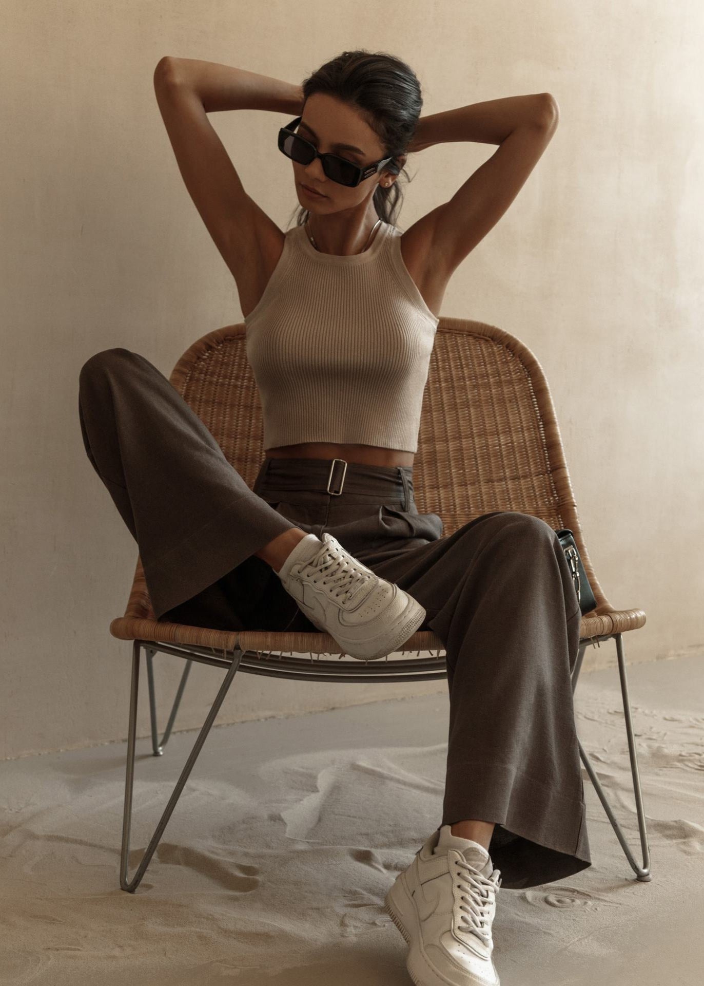 Ribbed Tank Top for Women | Sculpted Fit | Soft Stretch Fabric | Casual Wear | Available in Multiple Colors