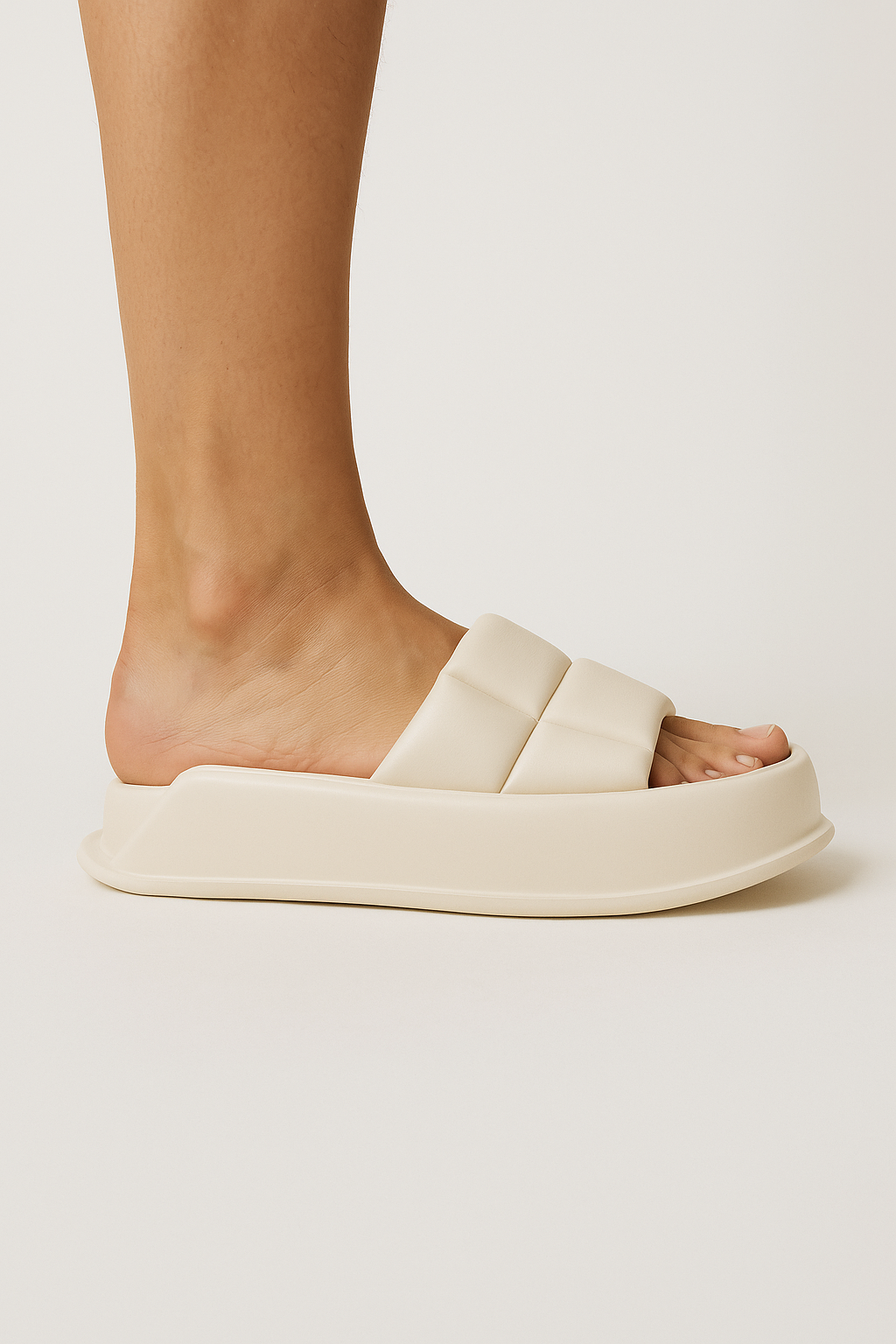 Sheepskin Leather Platform Sandals for Women - Handmade, Comfortable Footwear for Casual and Summer Wear