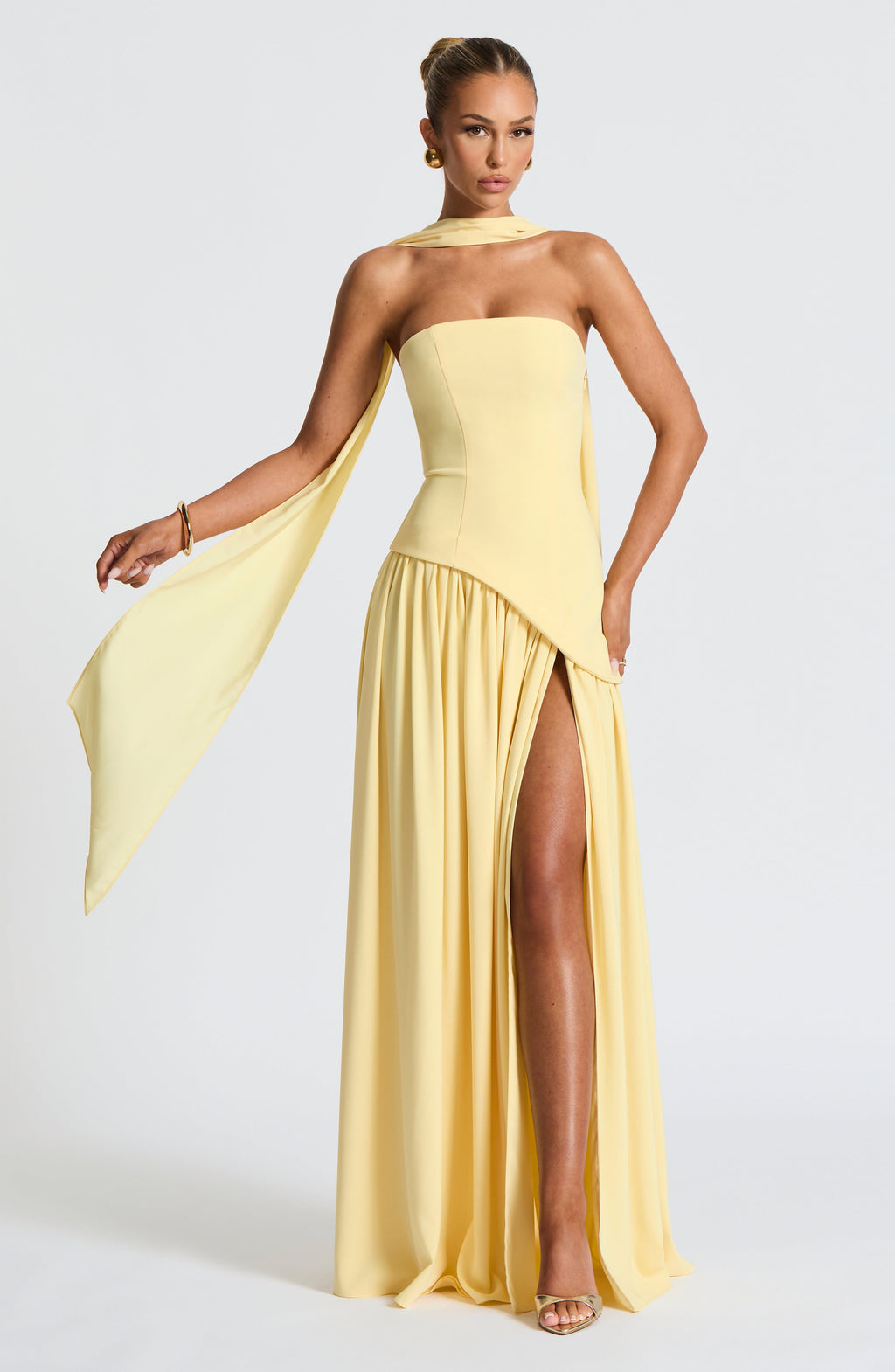 Strapless Maxi Dress for Women - Lightweight Fabric, Elegant Evening Wear, Perfect for Summer Events and Formal Occasions