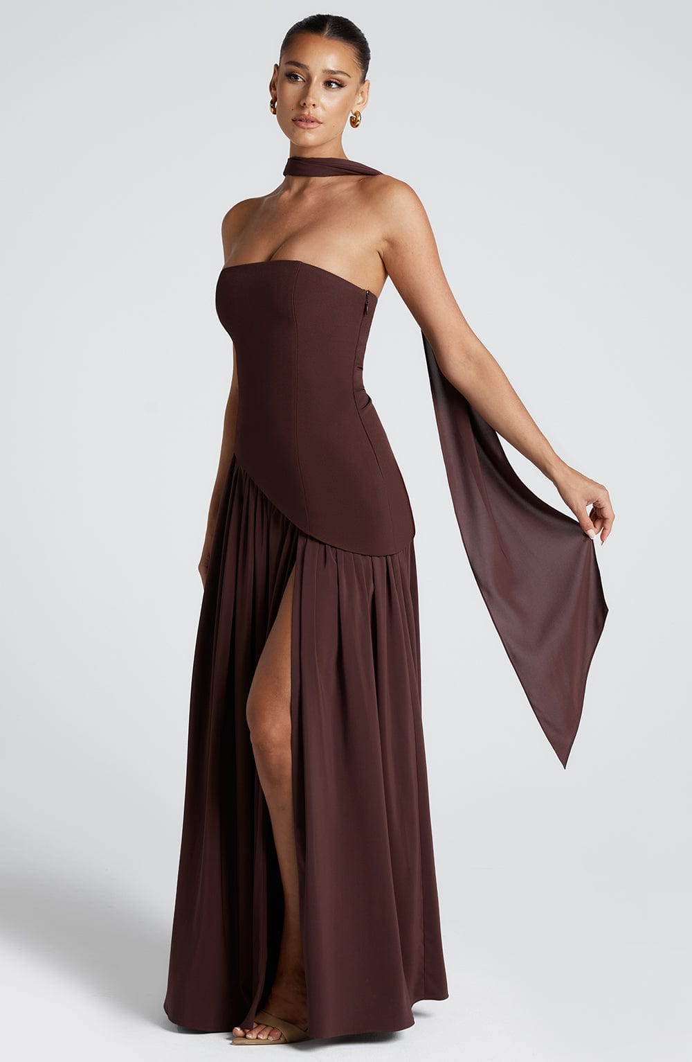 Strapless Maxi Dress for Women - Lightweight Fabric, Elegant Evening Wear, Perfect for Summer Events and Formal Occasions