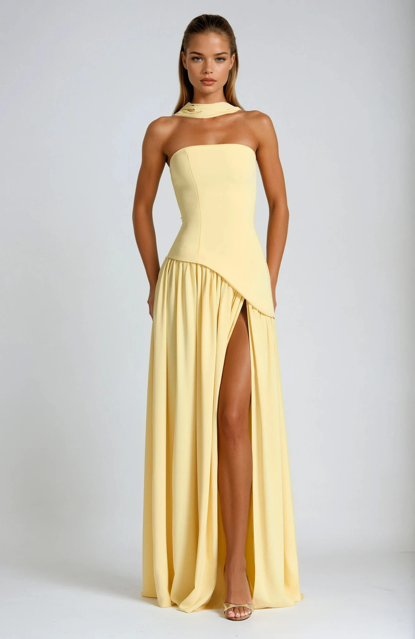 Strapless Maxi Dress for Women - Lightweight Fabric, Elegant Evening Wear, Perfect for Summer Events and Formal Occasions