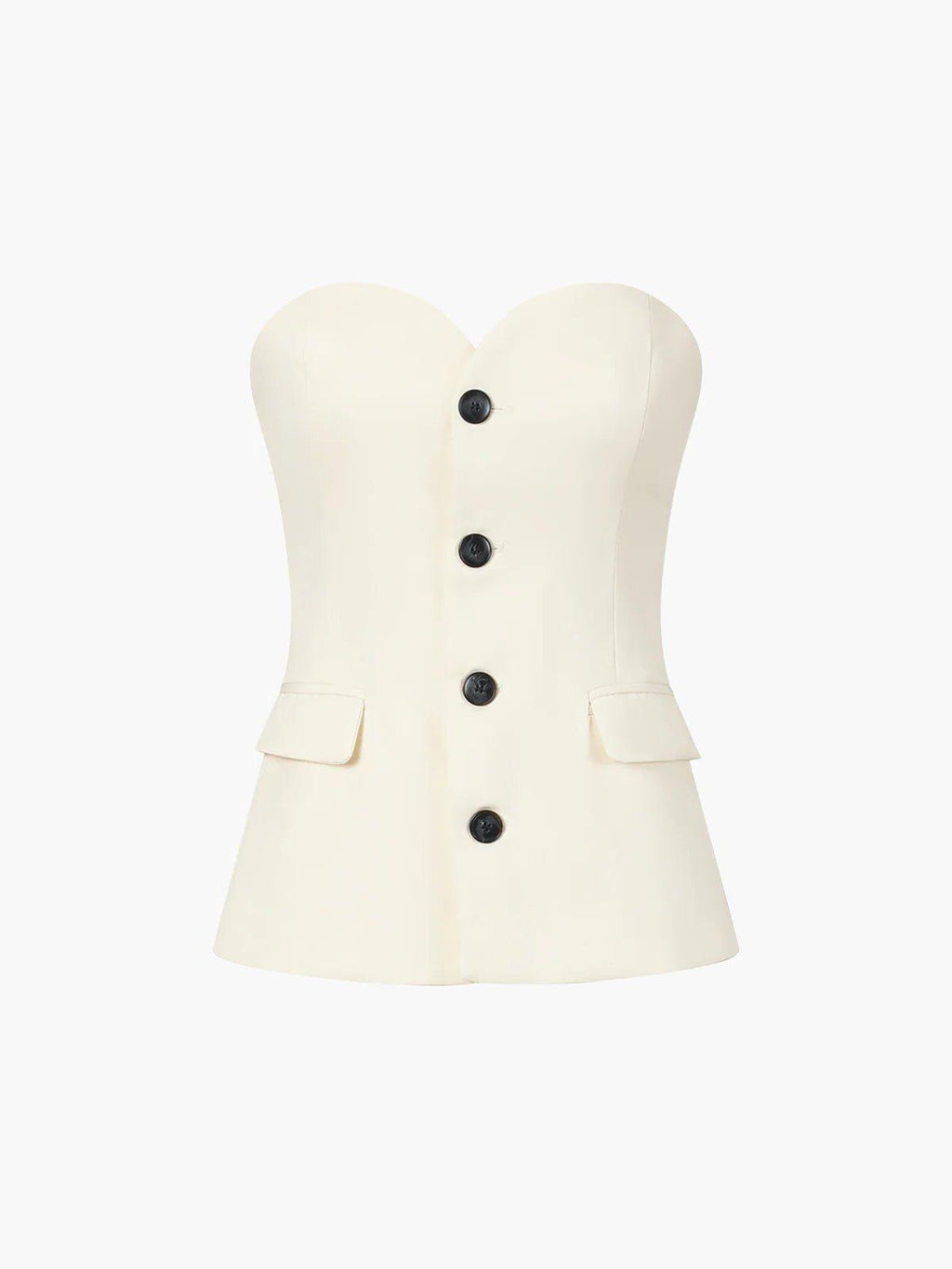 Strapless Tube Top and Wide Leg Pants Set - Elegant Summer Outfit for Women