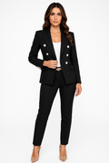 Two-Piece Blazer Set for Women - Tailored Design in Soft Fabric - Office Wear or Formal Events