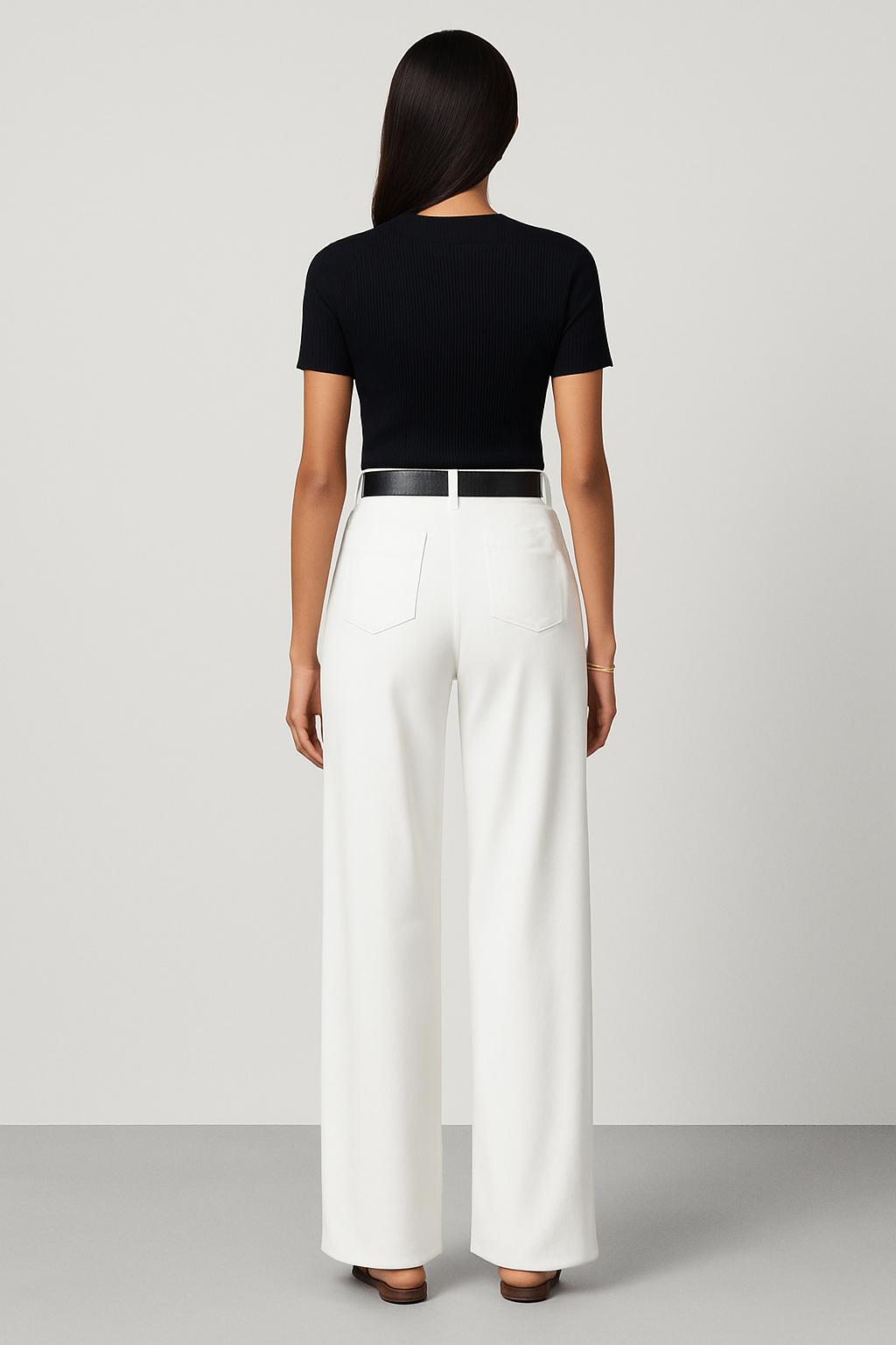 Wide-Leg Trousers for Women - Tailored Fit, Comfortable Fabric, Versatile Casual or Office Wear