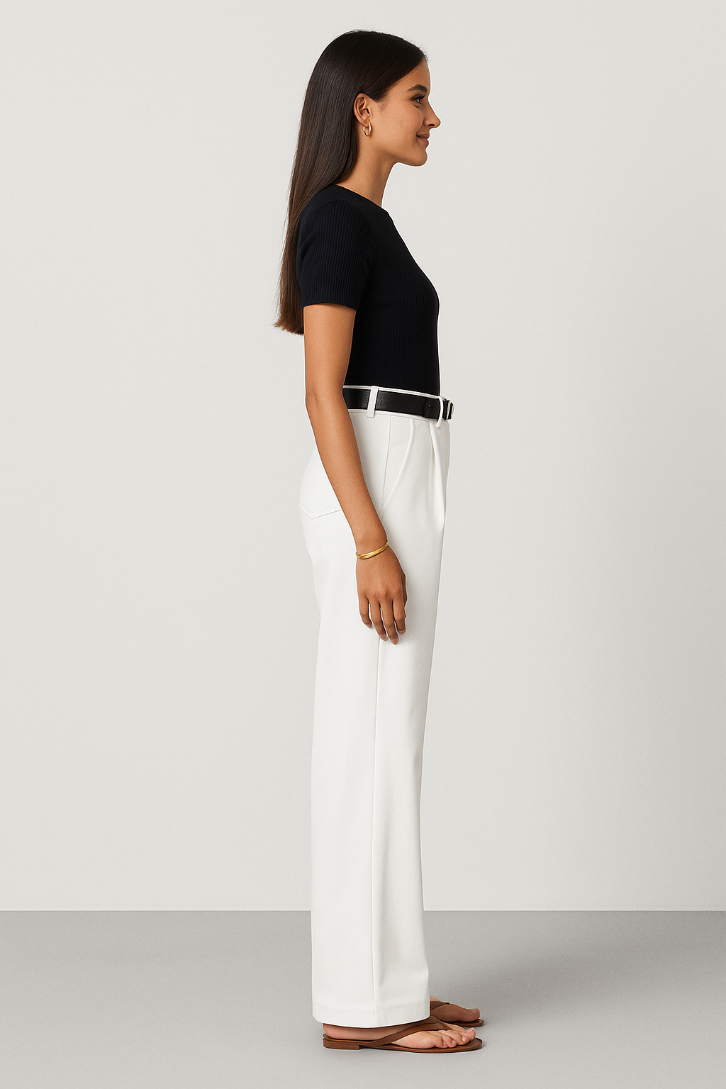 Wide-Leg Trousers for Women - Tailored Fit, Comfortable Fabric, Versatile Casual or Office Wear
