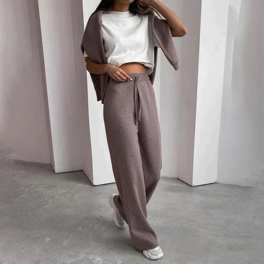 Women's Comfortable Elegant Lounge Set - Soft Fabric, Stylish Design for Casual Wear