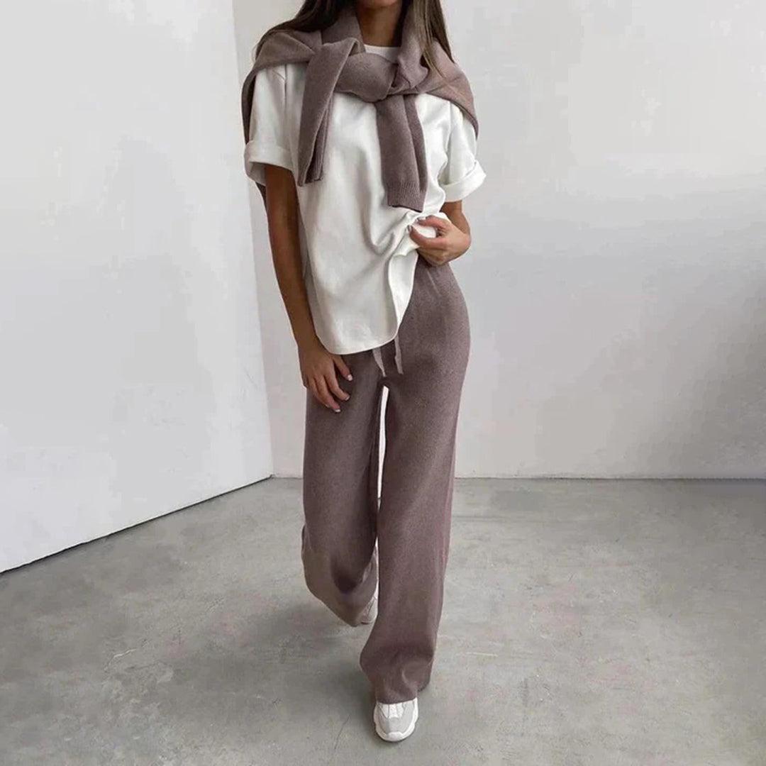 Women's Comfortable Elegant Lounge Set - Soft Fabric, Stylish Design for Casual Wear