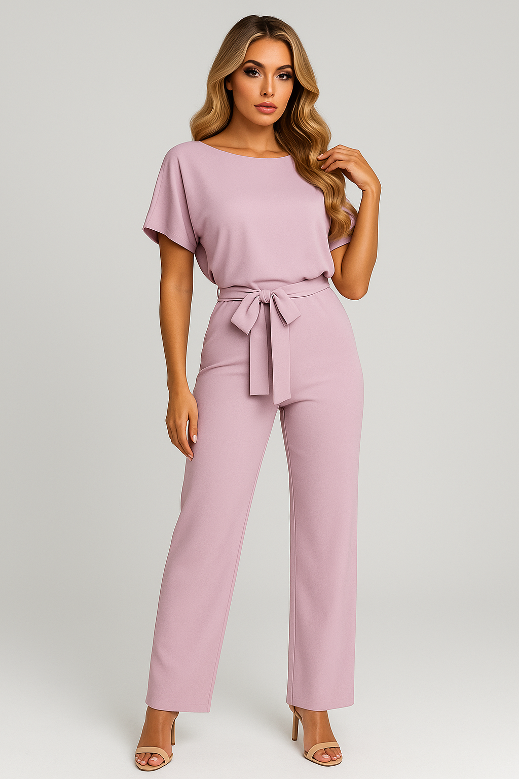 Women's Stylish Jumpsuit - Lightweight Fabric, Casual Design for Everyday Wear