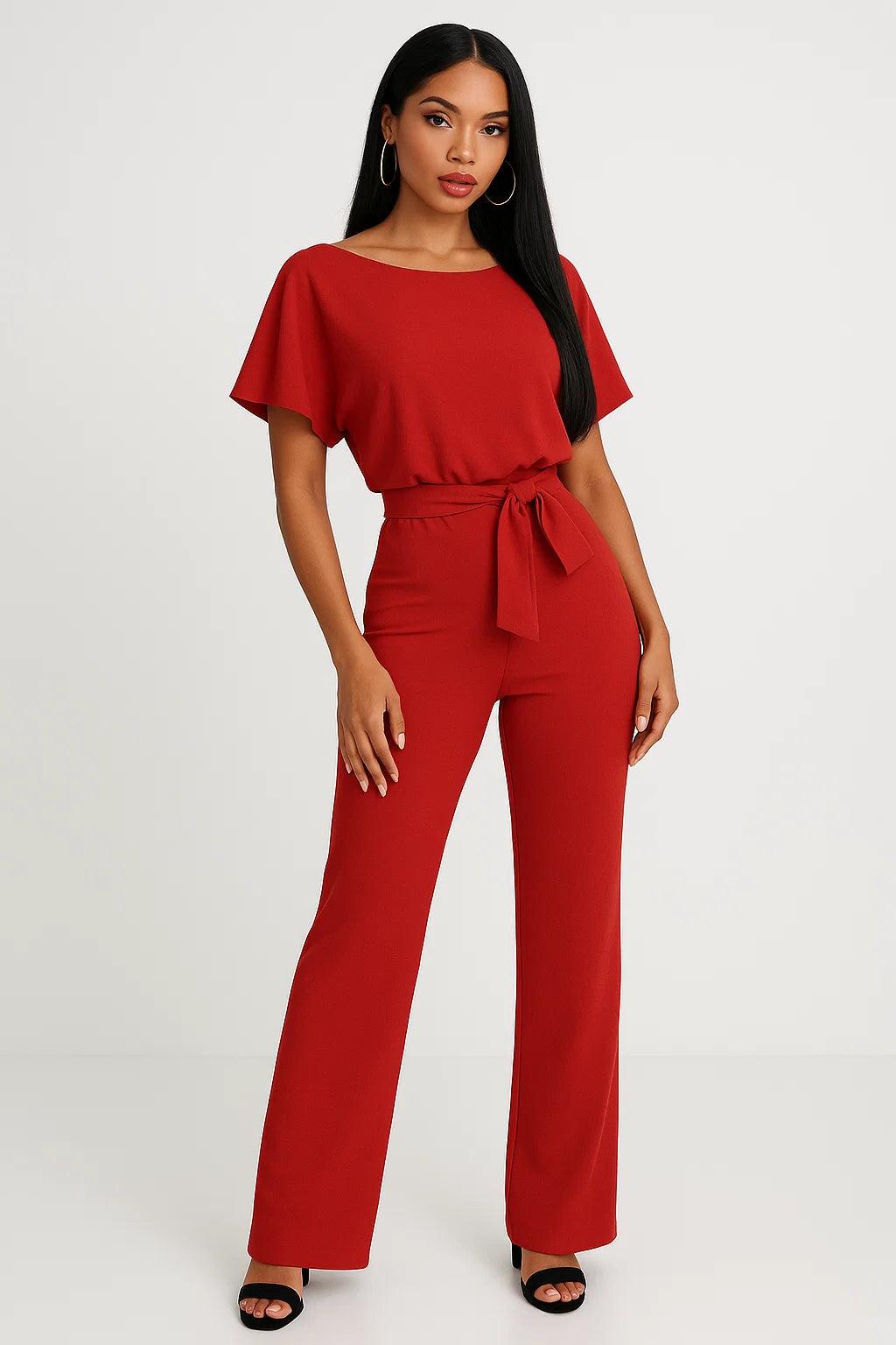 Women's Stylish Jumpsuit - Lightweight Fabric, Casual Design for Everyday Wear